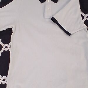 Men's Psycho Bunny Light Blue Polo with Dark Blue Trim